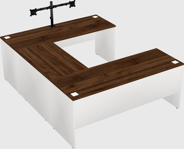 U-shaped desk