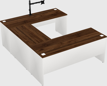 U-shaped desk