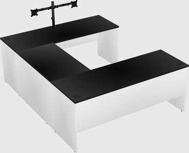 U-shaped desk