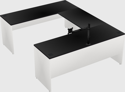 U-shaped desk