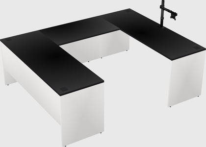 U-shaped desk
