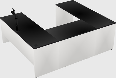 U-shaped desk