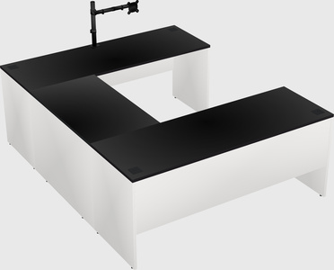 U-shaped desk