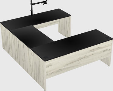 U-shaped desk
