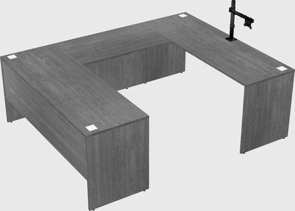 U-shaped desk