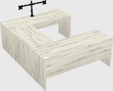 U-shaped desk