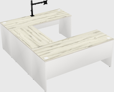 U-shaped desk