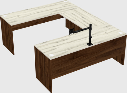 U-shaped desk