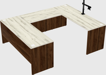 U-shaped desk