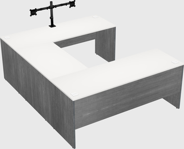 U-shaped desk
