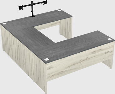 U-shaped desk