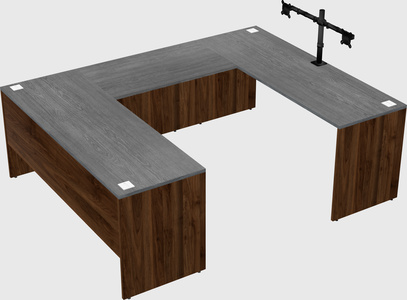 U-shaped desk