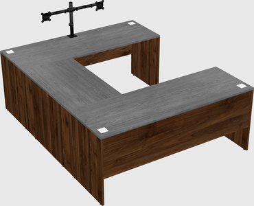 U-shaped desk