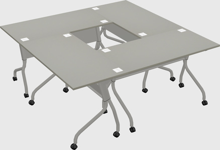 Flip-top desk