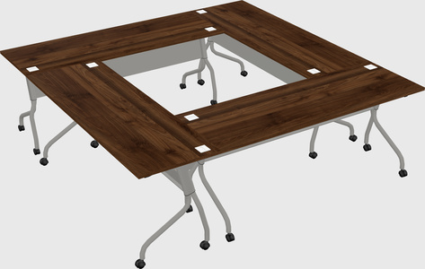 Flip-top desk