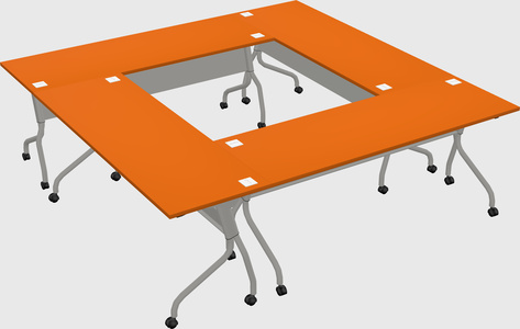 Flip-top desk