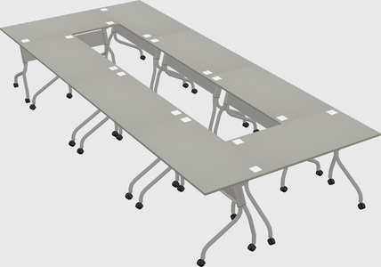 Flip-top desk