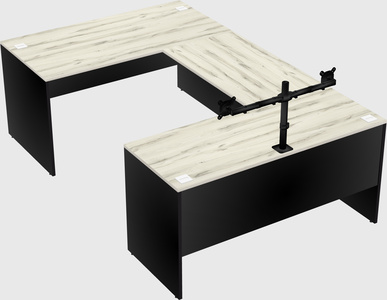 U-shaped desk