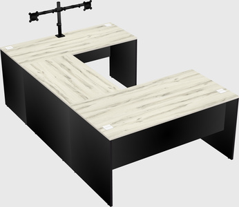 U-shaped desk