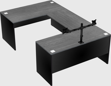 U-shaped desk