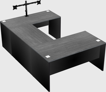 U-shaped desk