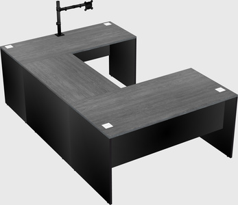 U-shaped desk