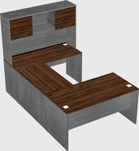 U-shaped desk