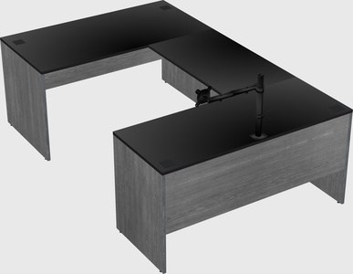 U-shaped desk