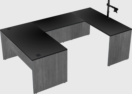 U-shaped desk