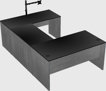 U-shaped desk