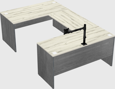 U-shaped desk