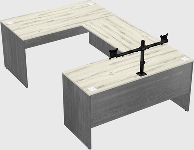 U-shaped desk