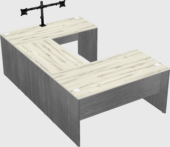 U-shaped desk
