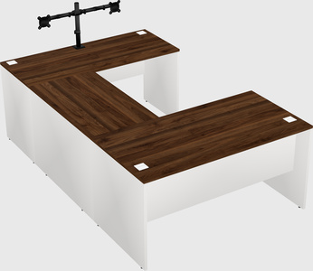 U-shaped desk