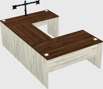U-shaped desk