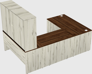U-shaped desk