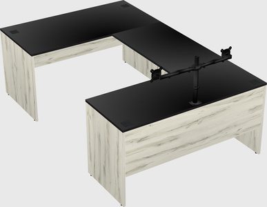 U-shaped desk