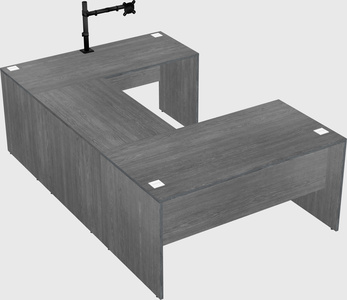 U-shaped desk