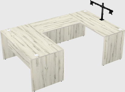U-shaped desk