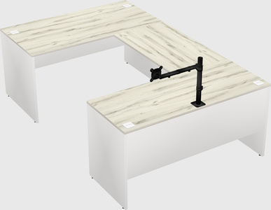 U-shaped desk