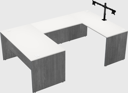 U-shaped desk