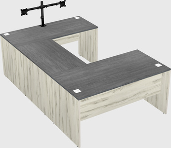U-shaped desk