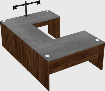 U-shaped desk