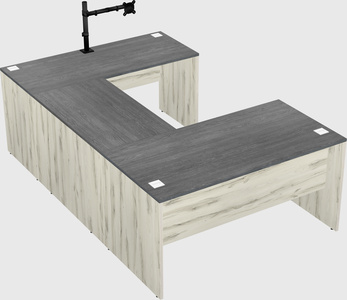 U-shaped desk