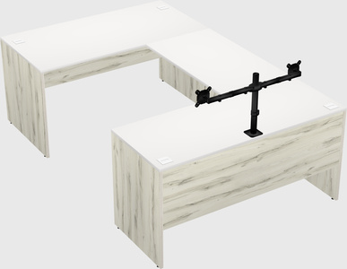 U-shaped desk