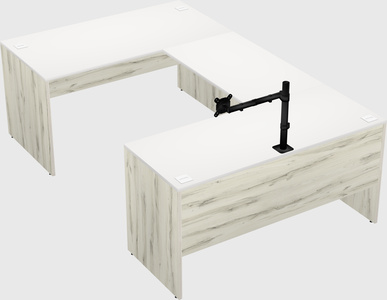 U-shaped desk