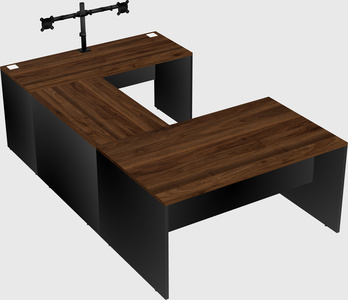 U-shaped desk