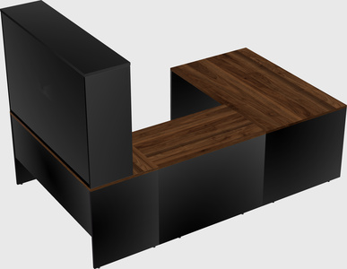 U-shaped desk