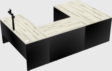 U-shaped desk