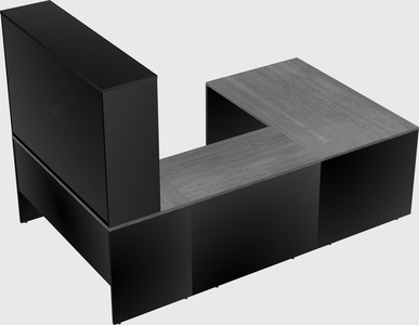 U-shaped desk
